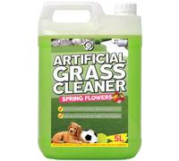 GardenersDream Artificial Grass Cleaner 1 x 5L, Various Fragrances - Garden Astro Turf Cat Dog Pet Safe Deodoriser 5 Litre Concentrated Bottle Outdoor Fake Lawn Disinfectant Solution (Spring Flowers)