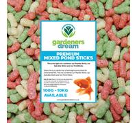 Gardeners Dream Gardenersdream 100G Colourful Mixed Fish Sticks Complete Daily Pond Fish Food