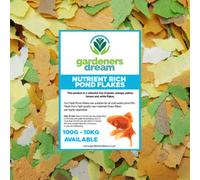 Gardeners Dream Gardenersdream 1Kg Nutritious Pond Flakes 40% Protein Complete Pond Fish Food