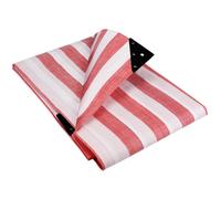 Gardeners Dream Groundmaster 170Gsm Red/white Striped Tarpaulin (5.5M X 7M)