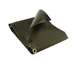 Gardeners Dream Groundmaster 560Gsm Olive Green Pvc Tarpaulin (3M X 3M)