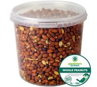 GardenersDream Whole Peanuts | Premium Quality Fresh Feed | Garden Wild Bird Nut Food | Aflatoxin Free Mix | Protein Rich, High in Energy Mixture | Nutritious Vitamins and Essential Oils (10L Tub)