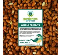 GardenersDream Whole Peanuts for Wild Birds (15kg) - Premium Quality Fresh Bird Food, Aflatoxin-Free Bird Nuts - High Protein, Energy-Rich Feed - Nutritious Vitamins & Essential Oils