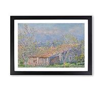Gardener's House at Antibes by Claude Monet Framed Print | A2 Black Framed Wall Art | Ready to Hang | Modern Historical Picture | Living Room Bedroom Lounge Office