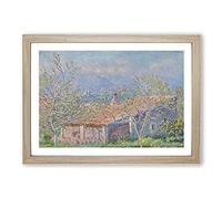 Gardener's House at Antibes by Claude Monet Framed Print | A2 Oak Framed Wall Art | Ready to Hang | Modern Historical Picture | Living Room Bedroom Lounge Office
