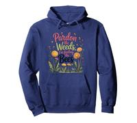 Gardener's Rewilding Humor Pardon The Weeds I’m Feeding Bees Pullover Hoodie