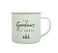 Something Different Wholesale Quaint Gardener's Enamel Mug - Botanical Tea Cup for Outdoor Tea Breaks, Potting Shed Gifts, and Charming Gardening Decor