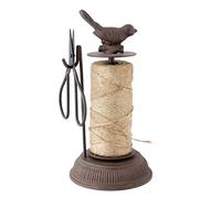 Gardeners Twine Dispenser Cast Iron Antique Brown Bird Jute Garden String Holder with Scissors Valentines Day Gardening Gift Idea
