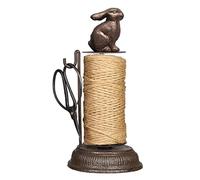 Gardeners Twine Dispenser Cast Iron Antique Brown Rabbit Jute Garden String Holder with Scissors Fathers Day Gardening Gift Idea