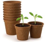 GardenersDream Biodegradable Coir Plant Pots Eco-Friendly Coconut Fibre for Seedlings, Cuttings (1, 23cm)