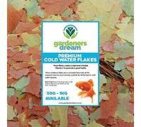 GardenersDream Cold Water Flakes | Premium Grade Nutritious Fish Food Mix | Healthy and Natural Daily Feed for Aquarium Animals | High In Protein, Great Source of Vitamins & Easily Digestible (100g)