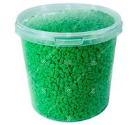 GardenersDream Coloured Aquatic Gravel - Natural Aquarium Fish Stone Substrate (1L, Green)