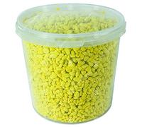 GardenersDream Coloured Aquatic Gravel - Natural Aquarium Fish Stone Substrate (1L, Yellow)