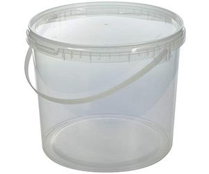 GardenersDream Durable Multipurpose Clear Round Recylable Plastic Storage Tubs 5L (50 Tubs)