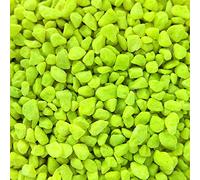 GardenersDream Fluorescent Aquatic Gravel - Decorative Aquarium Fish Tank Stones (10kg, Yellow)