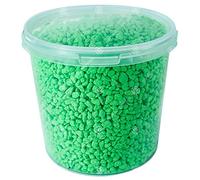 GardenersDream Fluorescent Aquatic Gravel - Premium Aquarium Fish Tank Stones (2.5L, Green)