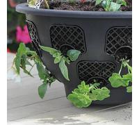GardenersDream Hanging Baskets Outdoor Plastic with Easy Fill Removable Windows (1, 12")