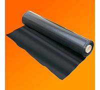 GardenersDream Heavy Duty Plastic Sheeting - 250G Thick Black Plastic Sheeting for Garden, DIY, Yard, Construction, Builders Work - Waterproof Polythene Cover Sheets (2m x 80m)