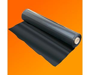 GardenersDream Heavy Duty Plastic Sheeting - 250G Thick Black Plastic Sheeting for Garden, DIY, Yard, Construction, Builders Work - Waterproof Polythene Cover Sheets (2m x 90m)