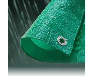GardenersDream Heavy Duty Tarpaulin - Various Economy Tarpaulin Sheet with Eyelets - Waterproof Roofing Sheet for Construction, Agriculture, Camping, and Outdoor Use (GREEN - 1.8M X 1.8M)