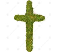 GardenersDream Padded Moss Effect Crosses - Bases and Frames for Wreath Making, Christmas Decorations, Funeral and Grave Arrangements (5, 16" (40cm))