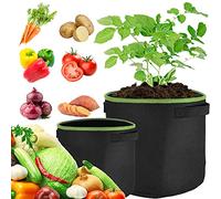 Plant Grow Bags | Felt Fabric Planting Container | Durable Garden Planter (50L, 3 pack)