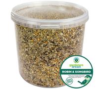 GardenersDream Robin & Songbird Mix | Nutritious Wild Bird Food for Garden Birds | Free of Husks & Germinating Seeds | Premium Quality Source of Protein and Energy | Year-Round Feed Mixture (2.5L Tub)