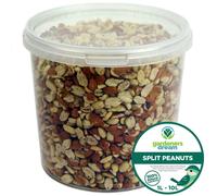 GardenersDream Split Peanuts | Premium Quality Fresh Feed | Garden Wild Bird Nut Food | Protein Rich, High in Energy Mixture | Nutritious Vitamins and Essential Oils (1L)