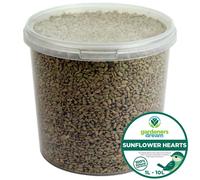 GardenersDream Sunflower Hearts Bird Food (2.5L Tub) - Premium Bird Seed Mix - Bakery Grade, Husk-Free, No Mess- Healthy, Balanced Feed with Vitamin B-6 - Sunflower Hearts for Birds