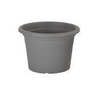 Gardenesque Eco Cylinder Recycled Plastic Grey Planter (10 Pack, 20cm Diameter)