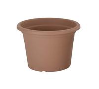 Gardenesque Eco Cylinder Recycled Plastic Terracotta Planter (3 Pack, 35cm diameter)