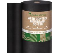 Gardengloss 50 M 2 Weed Control Membrane (50 Gsm) - Water Permeable And Tearproof Barrier Fabric - With High Uv-Stabilisation (50