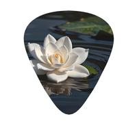 Gardenia floating Prints Guitar Picks - 12-Piece Set with 3 Different Thicknesses, Suitable for Electric and Acoustic Guitars