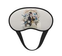 Gardenia Flowers Birds Print Sleep for Adults Comfortable Eye Mask for Travel Camping Light Blocking Nap Cover