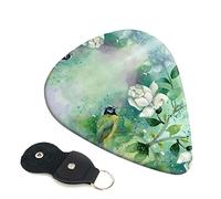 Gardenia Flowers Birds Set Of 6 Guitar Plectrums For Acoustic Guitar, Electric Guitar, Bass, Ukulele - Thin, Medium And Thick.