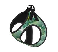 Gardenia Flowers Birds Small Pet Harness Vest - Full Print Design, Adjustable and Reflective for Safety, Suitable for Small Cats and Dogs Pet leash vest