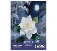 Gardenia Jigsaw Puzzles Puzzle for Adults Kids. 1000 Pieces Great Gifts Challenge Toy Educational Games Home Decoration for Adults& Kids Age 14 Years Up 70x50cm/1000pcs