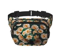 Gardenia Umbrella Printed multifunctional waist bag, unisex trendy messenger bag, travel sports storage bag