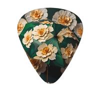 Gardenia Umbrella Printed pick set - 12 pieces, thin, medium and thick guitar picks, suitable for guitar, bass, electric guitar and ukulele