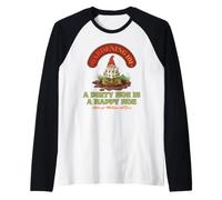 Gardening 101 A Dirty Hoe is Happy and Other Tips Gnome Fun Raglan Baseball Tee