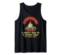 Gardening 101 A Dirty Hoe is Happy and Other Tips Gnome Fun Tank Top