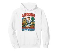 Gardening Because Murder Is Wrong | 1950s Housewife Kidcore Pullover Hoodie