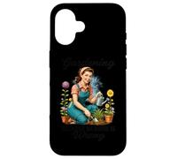 Gardening Because Murder Is Wrong Fun Humor Case for iPhone 16