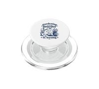 Gardening Because Murder Is Wrong Funny Cat Plant Lover PopSockets PopGrip for MagSafe