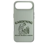 Gardening Because Murder Is Wrong Funny Vintage Gardeners Case for iPhone Air