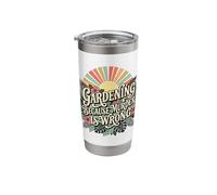 Gardening Because Murder is Wrong Stainless Steel Insulated Tumbler