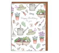 Gardening Birthday Card - 'Happy Birthday' - Female Birthday Card - Card for Her