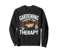 Gardening Cheaper Therapy Funny Gnome Plants Sweatshirt