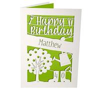 Gardening Delight - Gardening Themed Birthday Card for Him or Her - Personalised Gardener's Card in Generous A5 Size