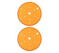 Gardening Essentials 2 Flower Pot Drain Inserts for Reduced Soil and Enhanced Drainage to Promote Healthy Plant Growth (Orange)